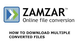 How to download converted files from your Zamzar account [upl. by Madora]