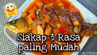 Siakap 3 Rasa yg Paling Mudah 😉  Guna bahan yang ada di dapur jerr [upl. by Khudari157]