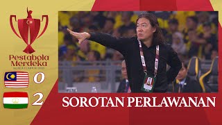 Malaysia 0  2 Tajikistan  Pesta Bola Merdeka 2023 [upl. by Raseda]