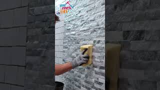 How to Seal Natural Stone Tiles shorts [upl. by Yesoj]