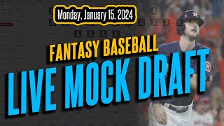 MOCK DRAFT Fantasy Baseball 12Team HeadtoHead Yahoo Standard Settings [upl. by Aurelia]