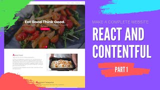 Make a complete website using React and Contentful  Part 1  Image Carousel Component [upl. by Zahc]