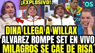 VIRAL DINA RETUMBA WILLAX EN VIVO Y CARLOS ÁLVAREZ LA HACE LINDA CON IMITACION EXPLOSIVA [upl. by Aerbas]