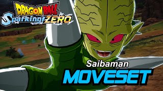 Saibaman Moveset DRAGON BALL Sparking ZERO  4K 60FPS [upl. by Aerbua]