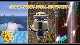 Minecraft in a Hurry  Ars Nouveau Spell Showcase 2 Fullscreen Edition [upl. by Earissed91]