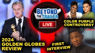 Golden Globes 2024 Winners amp Review Jonathan Majors GMA Interview The Color Purple Controversy [upl. by Neysa]