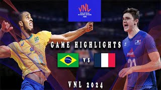 VNL2024 Week 3  Brazil vs France [upl. by Anailuy]