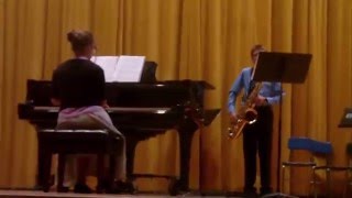 Gavotte and Bourree by Bach Logan Smith on Tenor Sax [upl. by Anneuq]