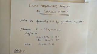 LPP by graphical method21Maximisation with two constraints By online learning [upl. by Ddal332]