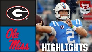 Georgia Bulldogs vs Ole Miss Rebels  Full Game Highlights  ESPN College Football [upl. by Oniskey]