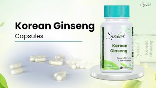 Sprowt Korean Red Ginseng 1000mg Capsules Supports Brain Function Boosts Energy amp Immunity [upl. by Flem693]