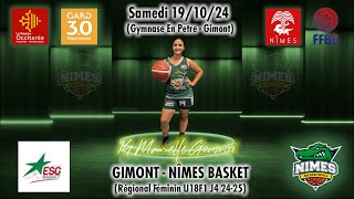 Videohighlights Gimont  Nîmes Basket J4 Region U18F1 2425 [upl. by Lraep]