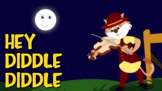 Hey Diddle Diddle  Nursery Rhymes With Lyrics  English Rhymes For Kids [upl. by Rebmyt957]