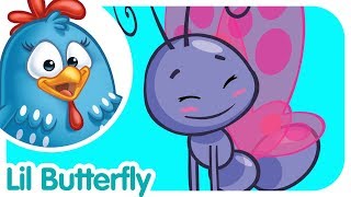 Lil Butterfly  Lottie Dottie Chicken UK  Nursery Rhymes For Kids [upl. by Ellehcyt]