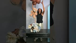 How to make a teddy bear baby shower centerpiece baby  babyshower teddybear [upl. by Wearing]