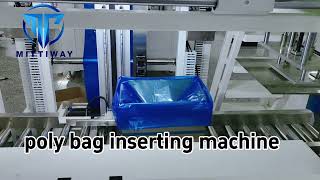 bag insertion machinepoly bag inserting machineButter food packaging [upl. by Stagg502]