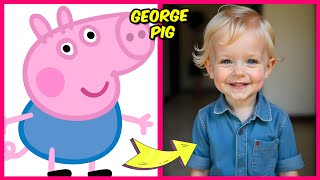 🐷 Peppa Pig Characters as Humans  Guess The Voice Quiz  Their Favorite Things  George Pig [upl. by Nisotawulo418]