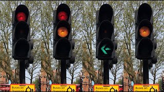 Chelsea Sloane Square JO Lower Sloane Street A3216 PEEK Elite Traffic Lights [upl. by Camilia893]