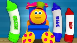 Bob der Zug  Reime in Deutsch  Buntstifte Farben Lied  Bob Train Crayons Colors Song [upl. by Teleya]