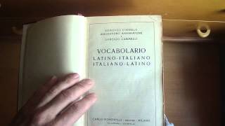 Vocabolario latinoitaliano [upl. by Eilyak]