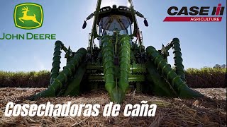 Cosechadoras de caña CASE IH AUSTOFT vs JOHN DEERE CH570  CH670  CH950 [upl. by Bezanson]