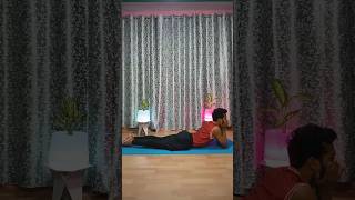 Makarasana crocodile pose yoga fitness makarasana yogafit sparkfitnessyoga [upl. by Joaquin963]