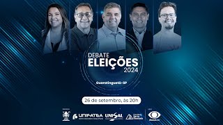 Debate Eleições 2024 I Guaratinguetá SP I 26092024 I 20h [upl. by Annairdua]