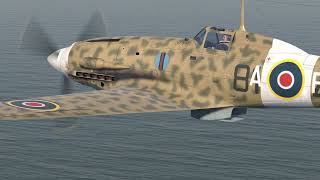 IL2  Macchi mc 202 Folgore  Combat and Ditching  perfect hit to the engine [upl. by Erb]