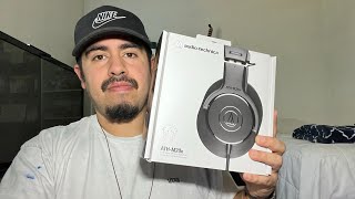 Unboxing AudioTechnica ATHM20x Headphones The Best Budget Option [upl. by Nywnorb889]