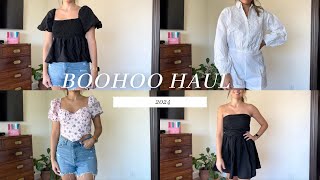 Boohoo Haul Tops Dresses amp Rompers [upl. by Enirok]