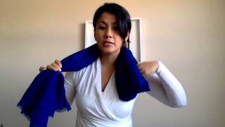 How to tie a cashmere scarf in different ways [upl. by Pearson]