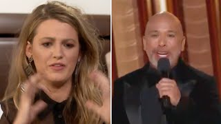 Blake Lively REACTS to Jo Koy’s Rude Joke About Taylor Swift During Golden Globes [upl. by Ynnavoig]