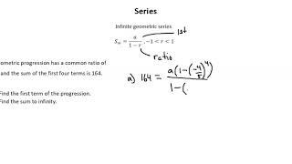 Series Infinite geometric series [upl. by Ltney154]