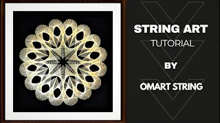 Srting Art kit how to make mandala string kitdiy [upl. by Adnara]