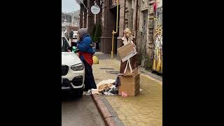 Business ladys gift changes a homeless mans life shorts [upl. by Sokem]