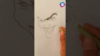 EASY How to Draw SCARY FACE youtubeshorts pencialsketch art [upl. by Ahsenyt805]