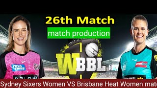 Sydney Sixers Women VS Brisbane Heat Women match Predictions [upl. by Netneuq]