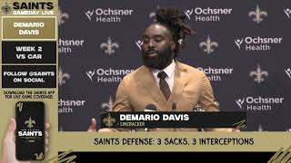 Demario Davis talks Daughters Medical Victories Postgame after Win vs Titans [upl. by Gnahk]