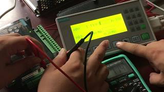 LE3U PLC analog test with op320as text display [upl. by Anoet]