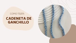 Ganchillo Tutorial cadeneta [upl. by Gabe]