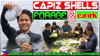 EP90  Capiz Kapis Shells Forage and Cook  Occ Mindoro [upl. by Werdma179]