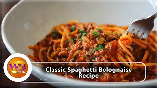 The Best Spaghetti Bolognese Recipe  VIDEO [upl. by Kurzawa649]