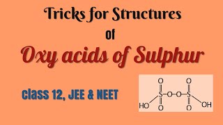 Tricks for structures of Oxy acids of Sulphur [upl. by Eileme]