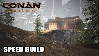 Conan Exiles  Jarl Fort Long House  Creative Mode Speed Build 01 [upl. by Jed]