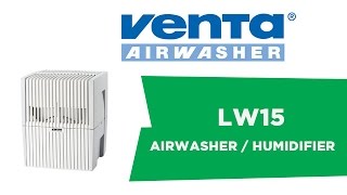 Venta LW15 Airwasher Small Room HumidifierAir Purifier White Finish [upl. by Wulfe]