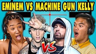 Teens React to EminemMachine Gun Kelly Diss Tracks [upl. by Oetam]