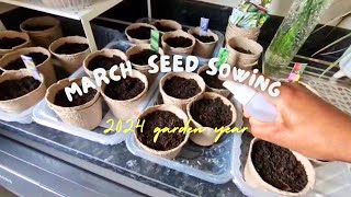 Which seeds did l plant in March seeds to sow in March Eden View Living [upl. by Ardnuhs]