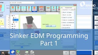 Makino Sinker EDM Programming  Part 1 [upl. by Arbrab]