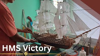 Building HMS Victory model from scratch [upl. by Yenoh]