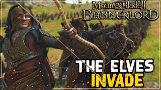 The ELVES Of Middle Earth Invade Mount And Blade 2 Bannerlord [upl. by Outhe192]